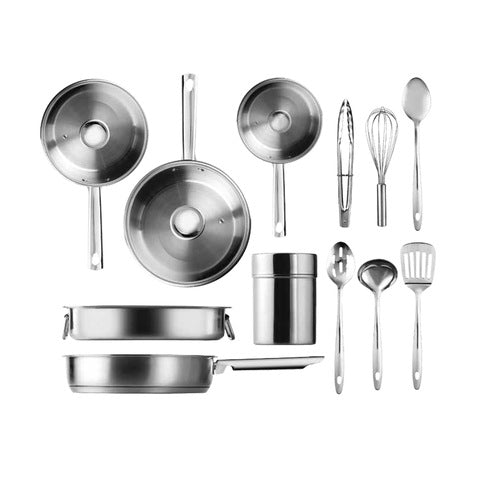 12 Piece Stainless Steel Cookware Set