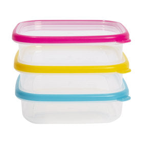 3 Square 530ml Containers