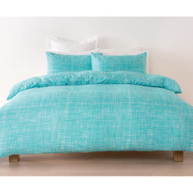 Grid Quilt Cover Set - Double Bed