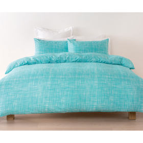 Grid Quilt Cover Set - Queen Bed